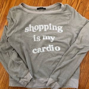 WILDFOX ‘Shopping Is My Cardio’ Sweatshirt